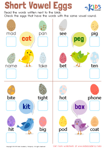 Short Vowel /a/ Worksheet: Free Printable PDF for Kids